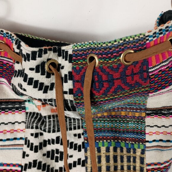 Chumbak Boho Crossbody Bag With Tribal Print & Tassels Magnetic Closure - Picture 4 of 16